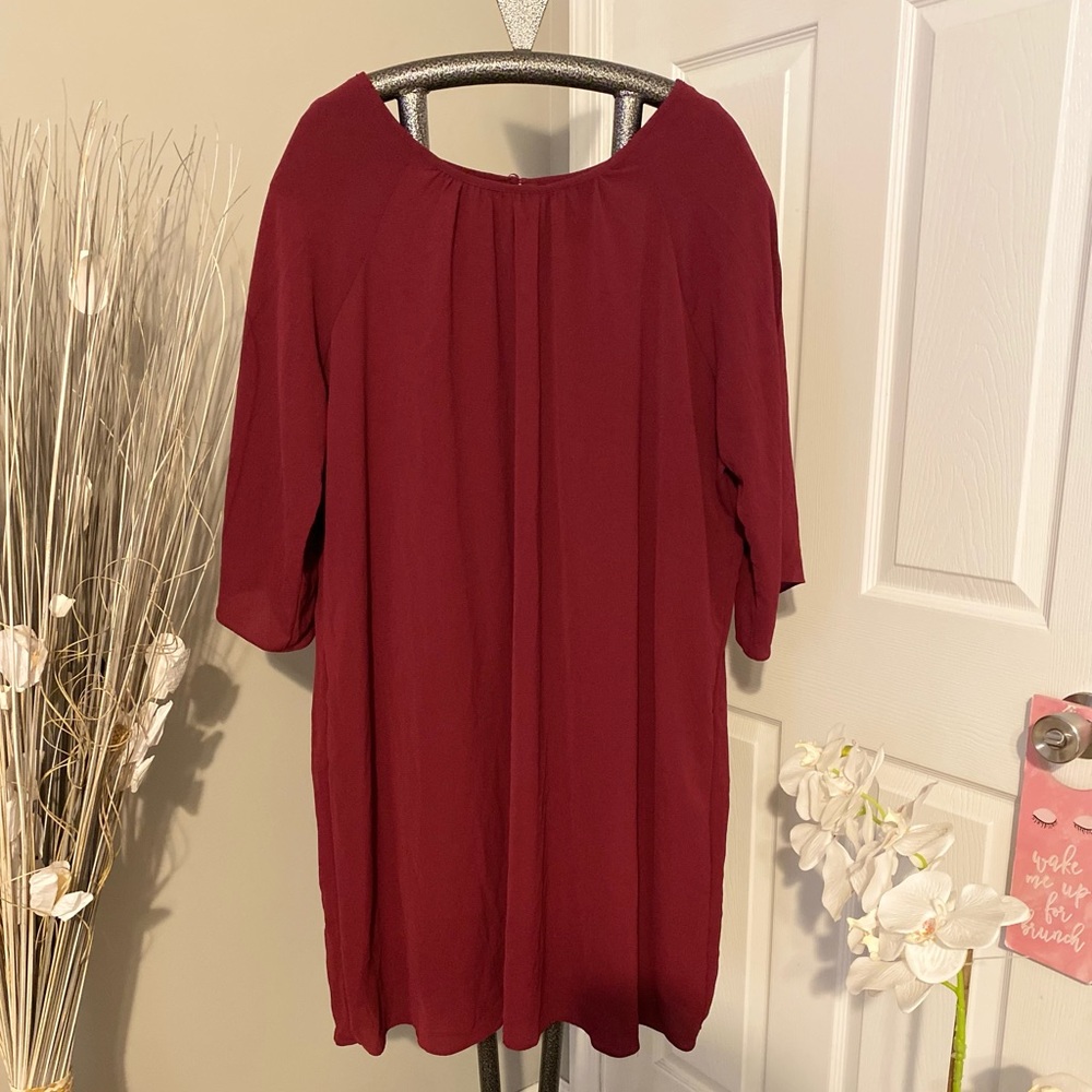 Burgundy Eliza J Dress